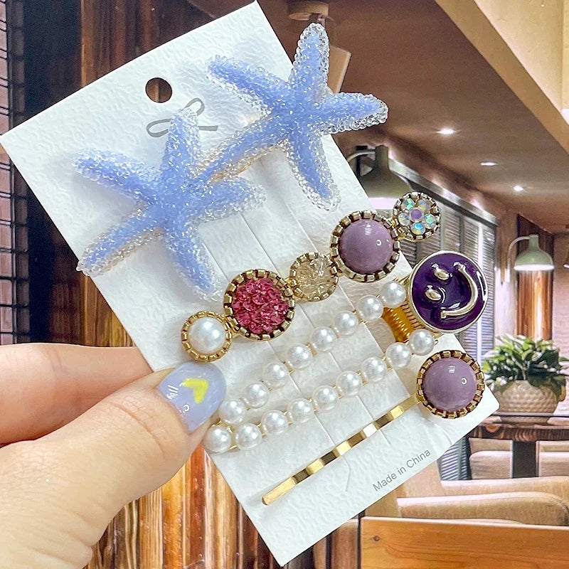 Pearl Rhinestone Hair Clip for Women – Flower Barrette