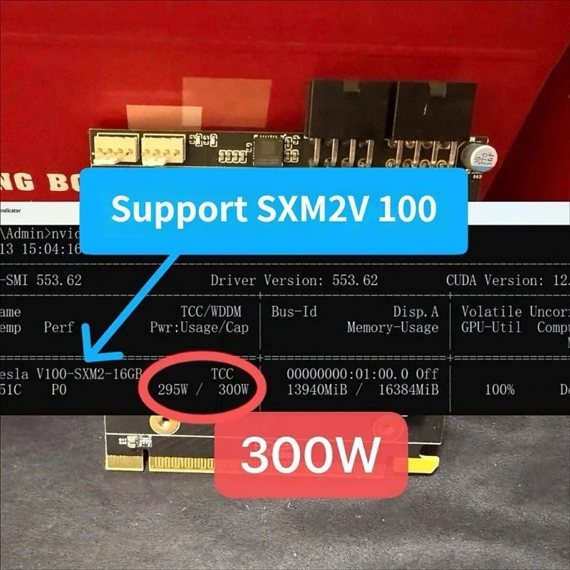 SXM2 to PCIe Adapter Board – V100 P100 GPU Conversion