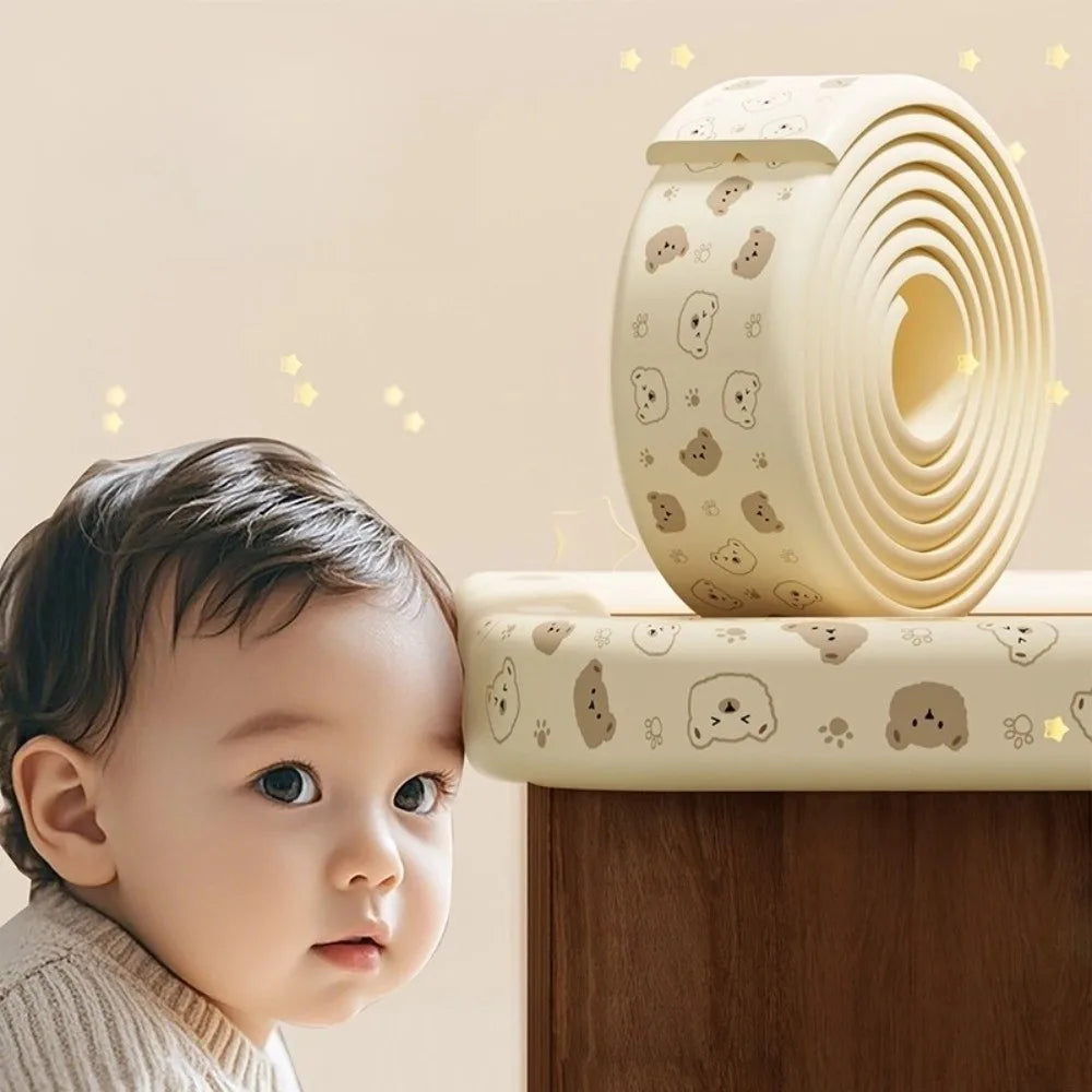 NBR Cartoon Bear Table Edge Guard Strip – 8mm Thick