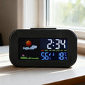 Mini Digital Alarm Clock – Temp, Humidity & Weather Display