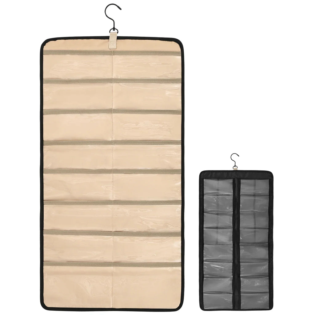 Wall-Mounted Dual-Sided Sunglasses Organizer – 32 Pockets