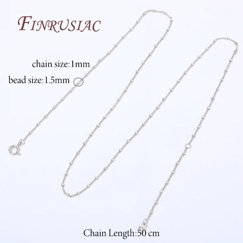 18K Gold Plated Bead Chain Necklace 50cm | DIY Jewelry Making