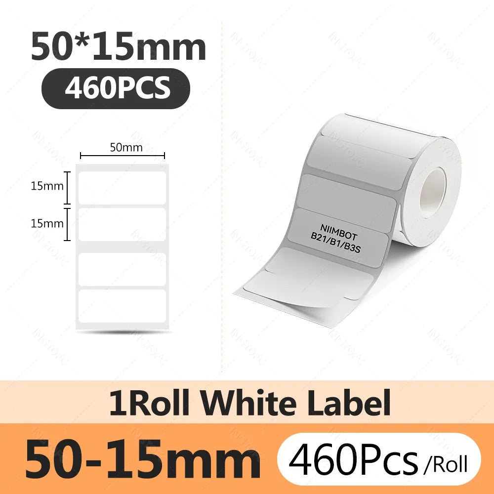 Niimbot Thermal Label Paper B1 B21 B3S – Waterproof Self-Adhesive