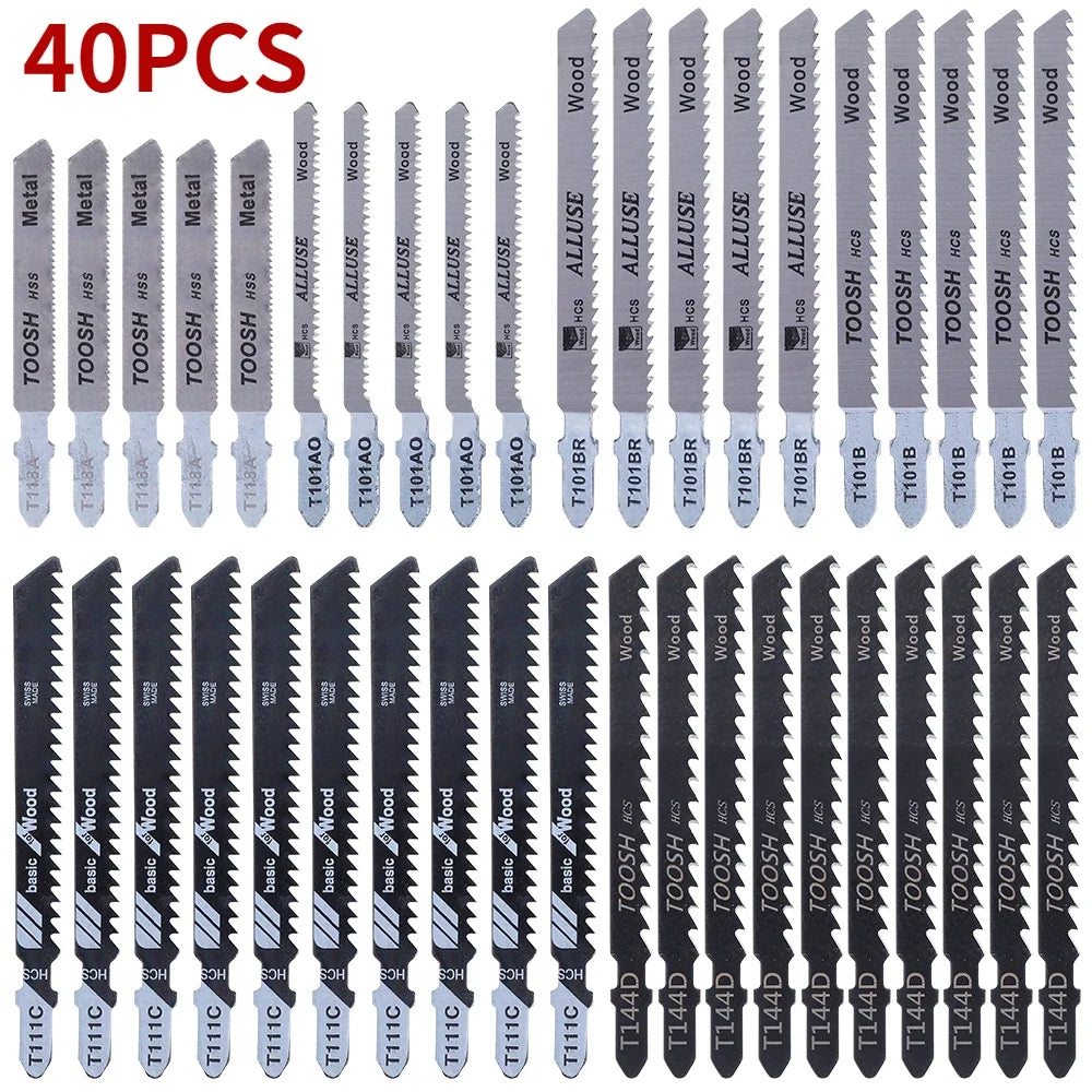 T-Shank Jigsaw Blades Set – Assorted Wood & Metal Cutting