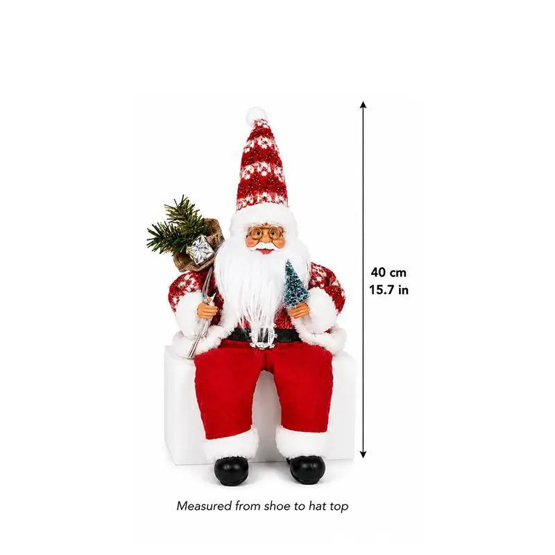 Santa Claus Standing Figurine – Handcrafted Christmas Decor