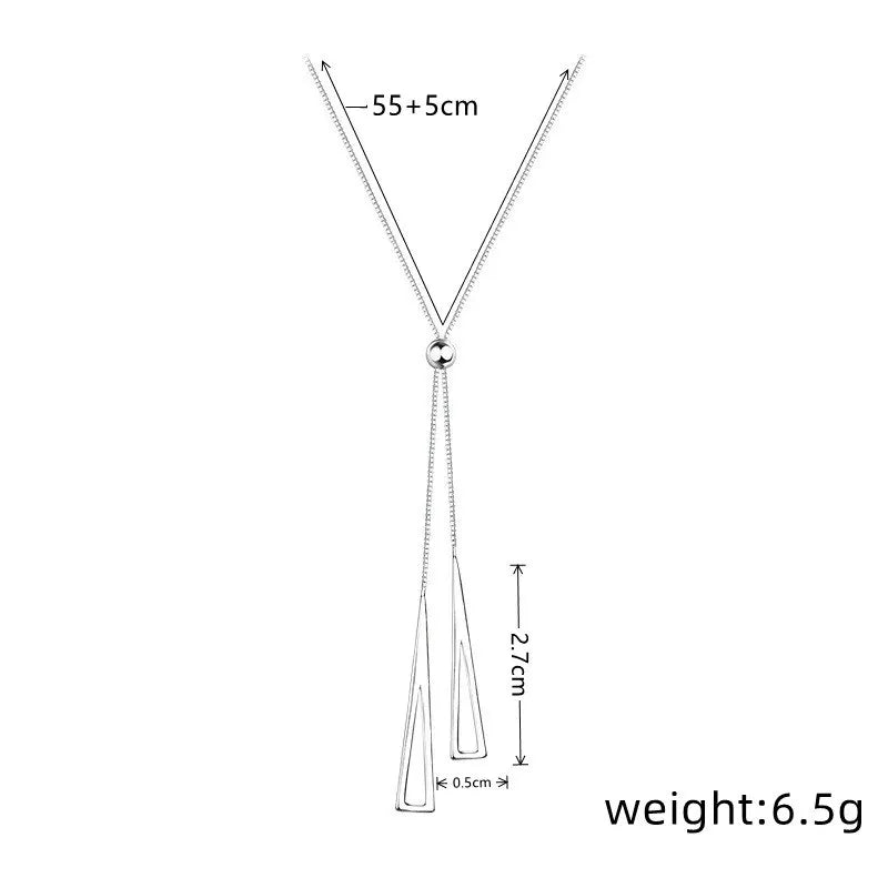 Women's Hip Hop Tassel Necklace – Adjustable Zinc Alloy