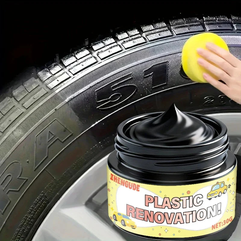 Car Interior Renovation Wax – Plastic, Rubber & Tire Polish