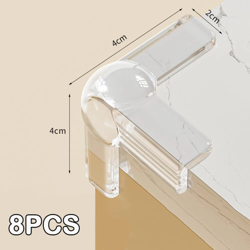 Transparent Furniture Corner Protectors – Soft PVC Baby Guards