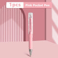 Morandi Mini Pocket Gel Pen – Quick-Dry Black Ink 0.5mm