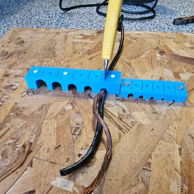 10-Size Wire Stripping Jig – 3D Printed Cable Stripper Tool