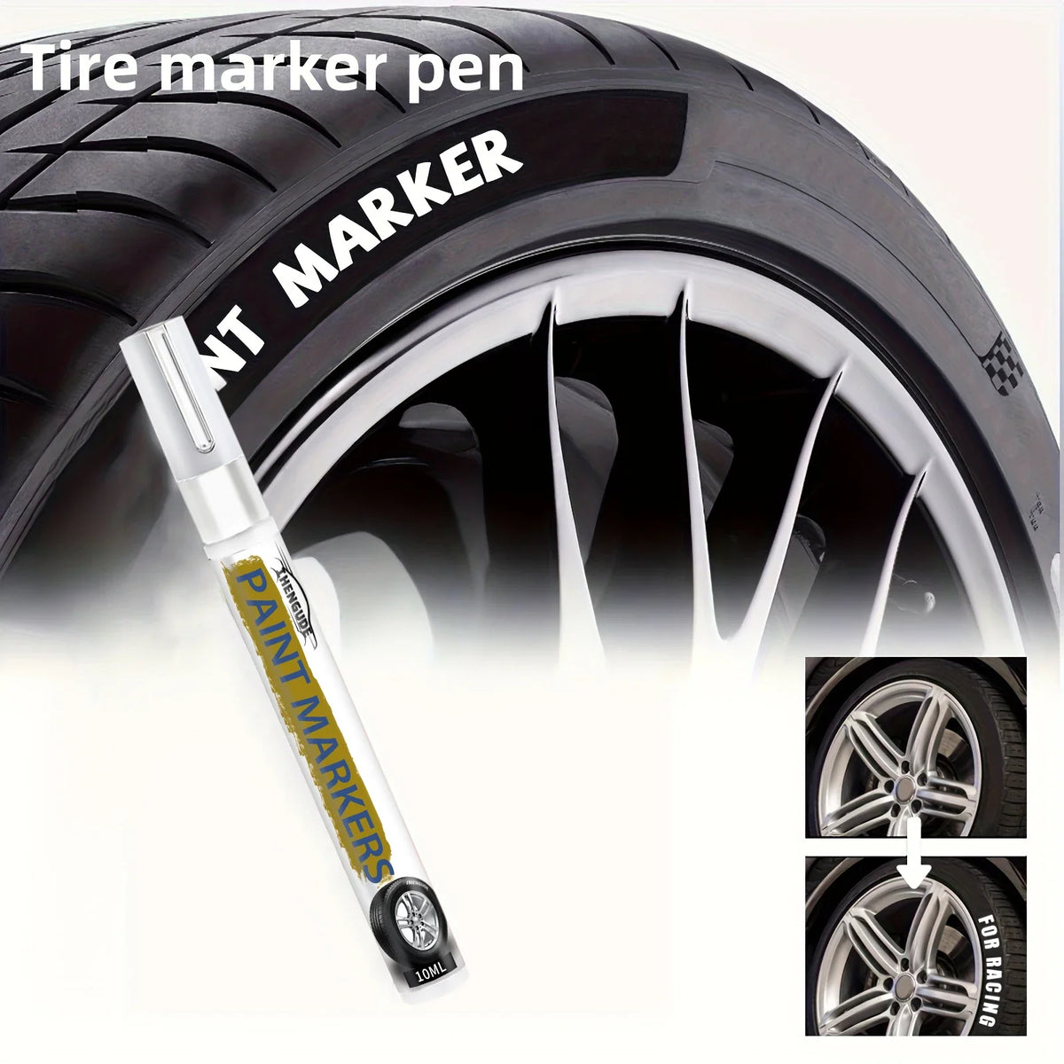 Oil-Based Tire Marker Pen – Waterproof Quick-Dry Car &amp; DIY