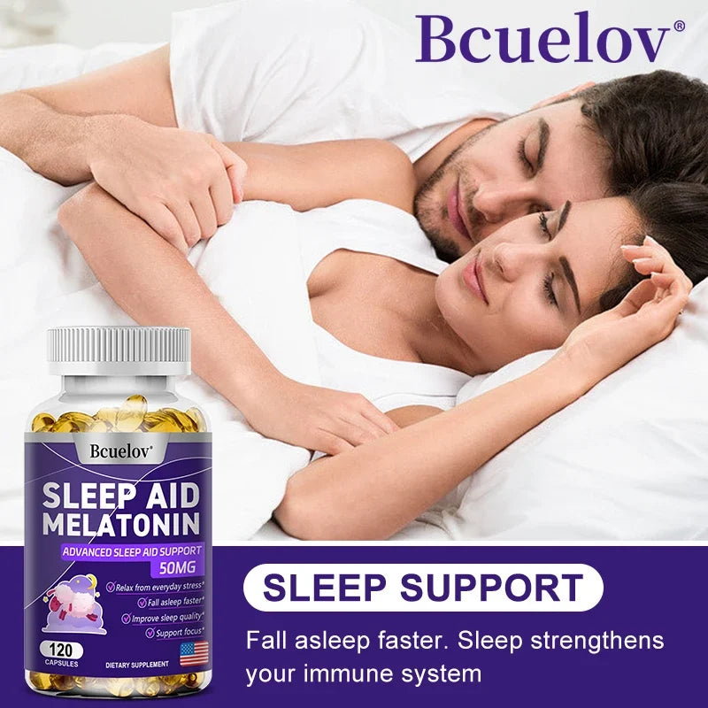 Melatonin Capsules + L-Theanine | Vegan, Non-GMO, Gluten Free