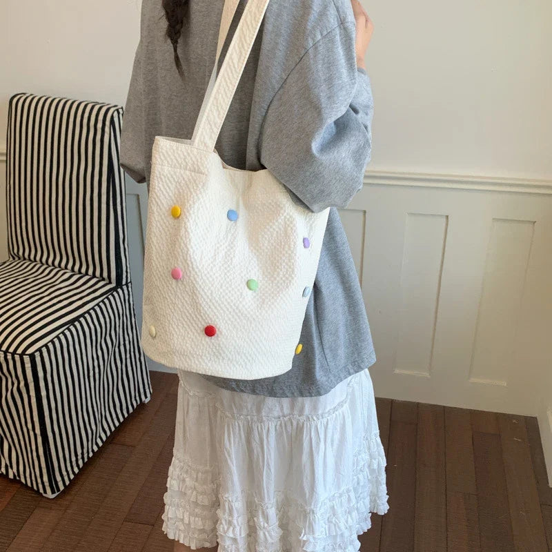 Women's Large Capacity Korean Nylon Tote Shoulder Bag