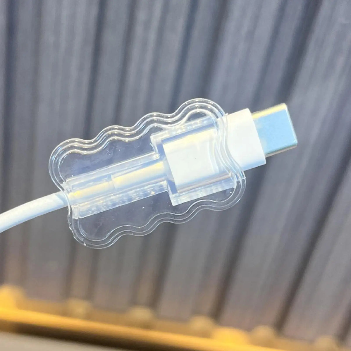 10-Pack Anti-Bend Cable Protector – Transparent Cord Cover