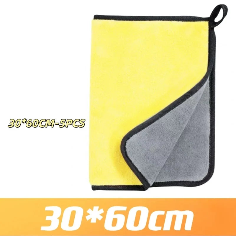 Microfiber Car Cleaning Towels – Quick-Dry Double Layer Cloth