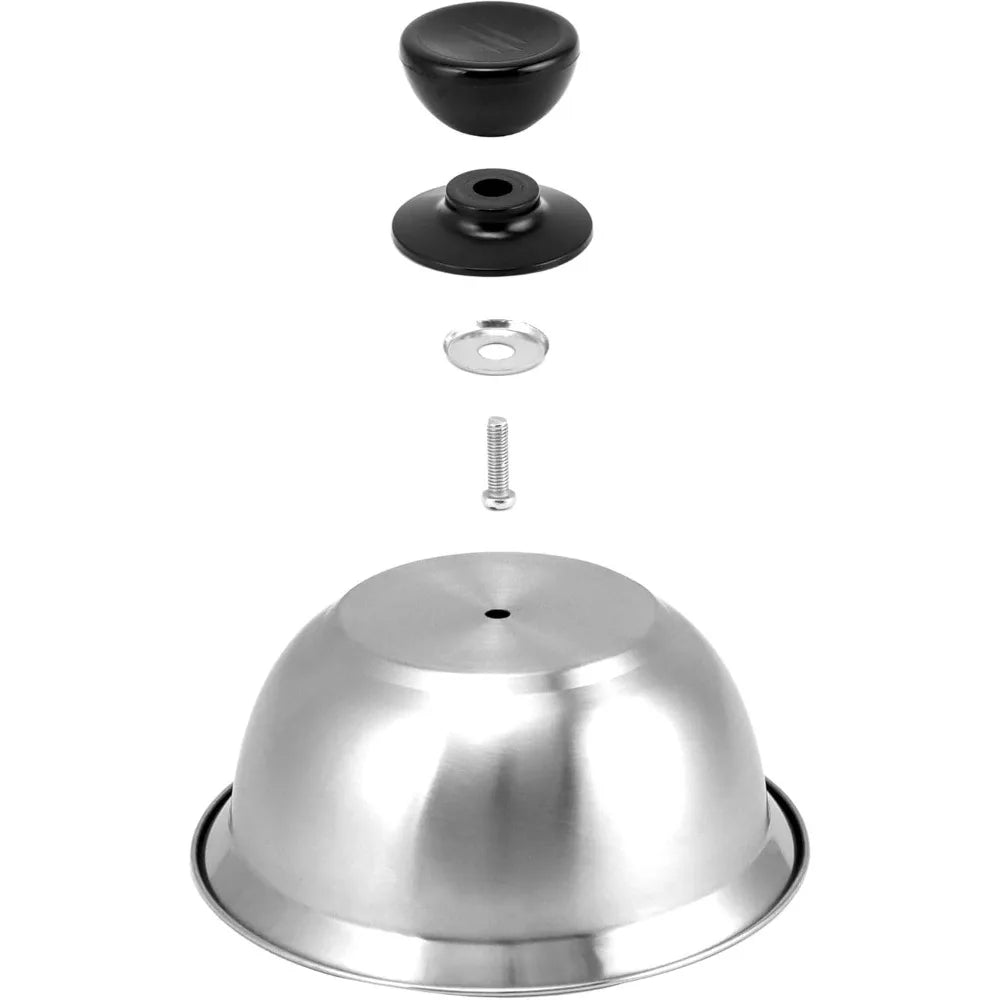 Stainless Steel Dome Lid for Cheese Melting, Burgers & BBQ