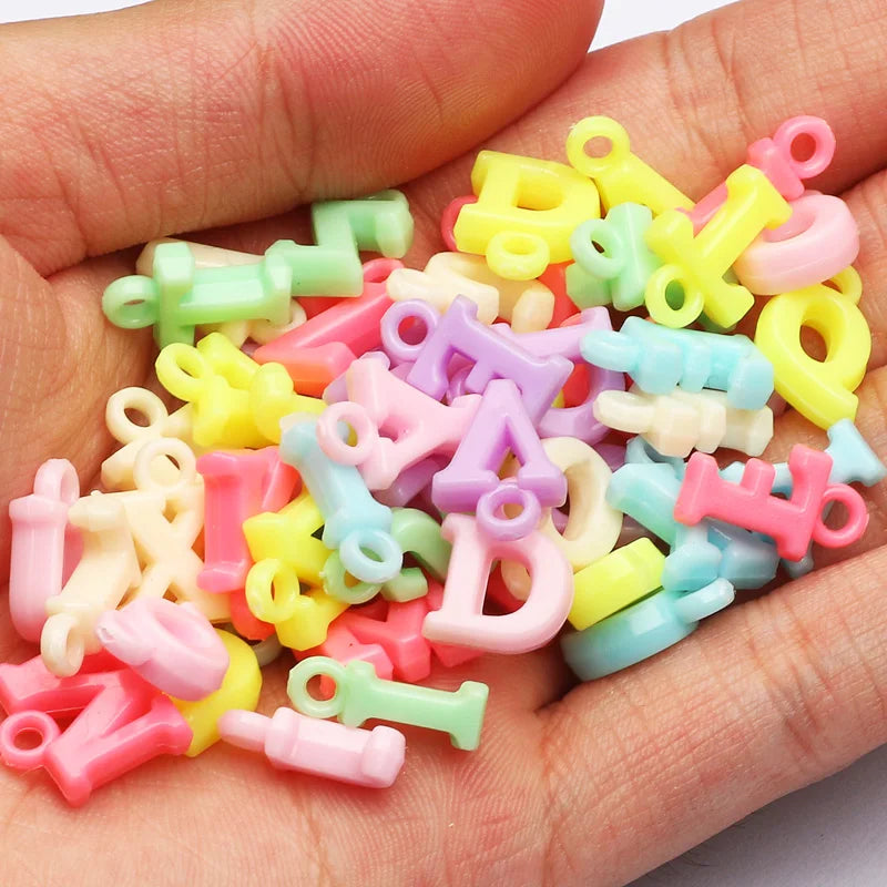 Mixed Acrylic Letter Beads 50/100/200Pcs – DIY Jewelry Making