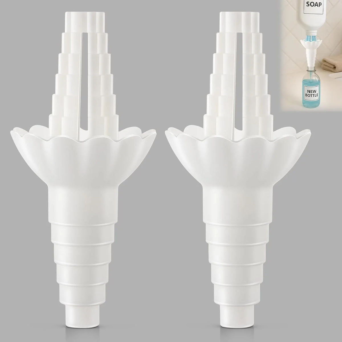 Universal Bottle Emptying Kit – No-Waste Liquid Transfer Adapter