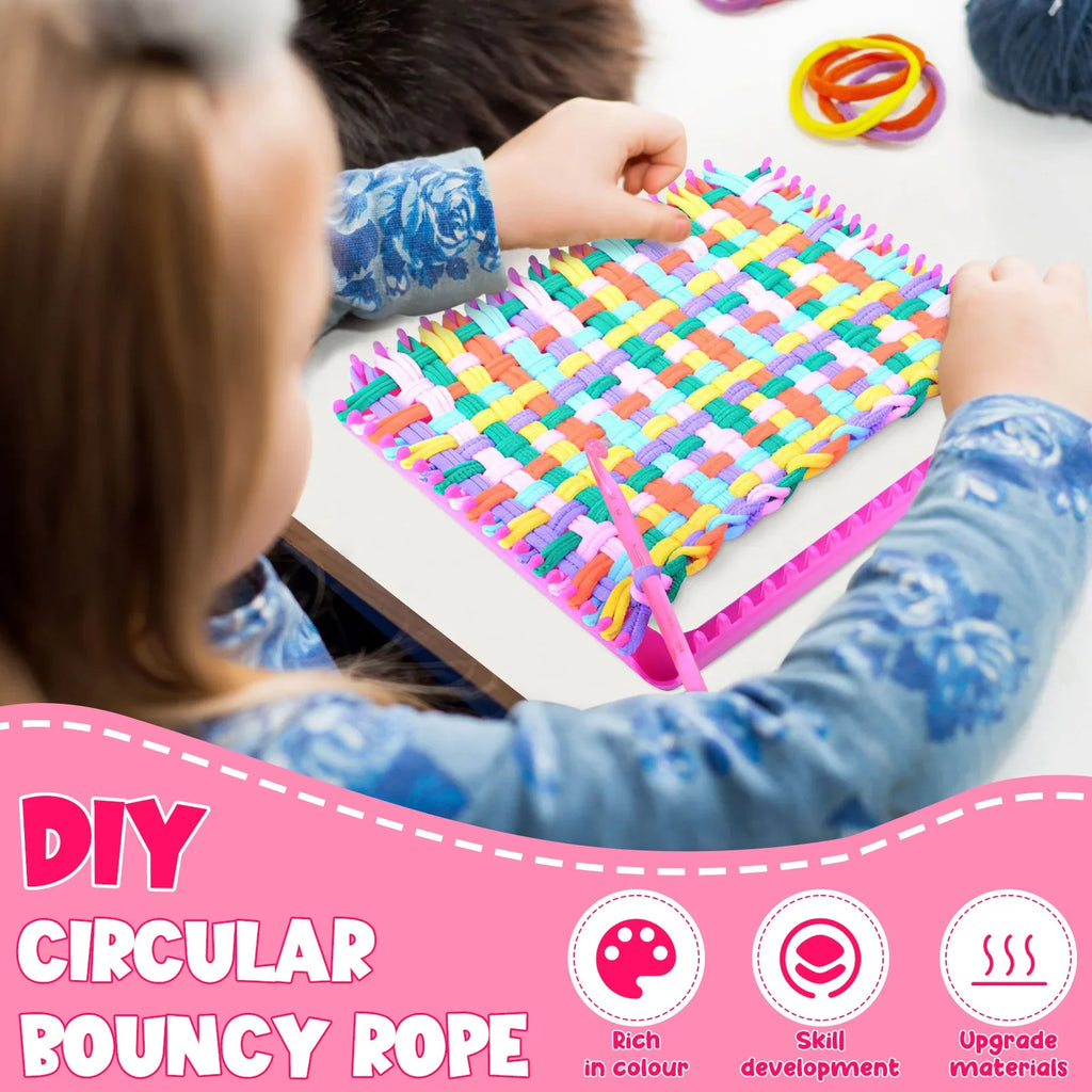Elastic Loom Bands Refill Kit – 1000pcs DIY Weaving Set