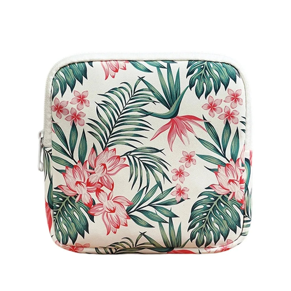 Zipper Pouch Sanitary Pads Bag Multipurpose Travel Coin Purse