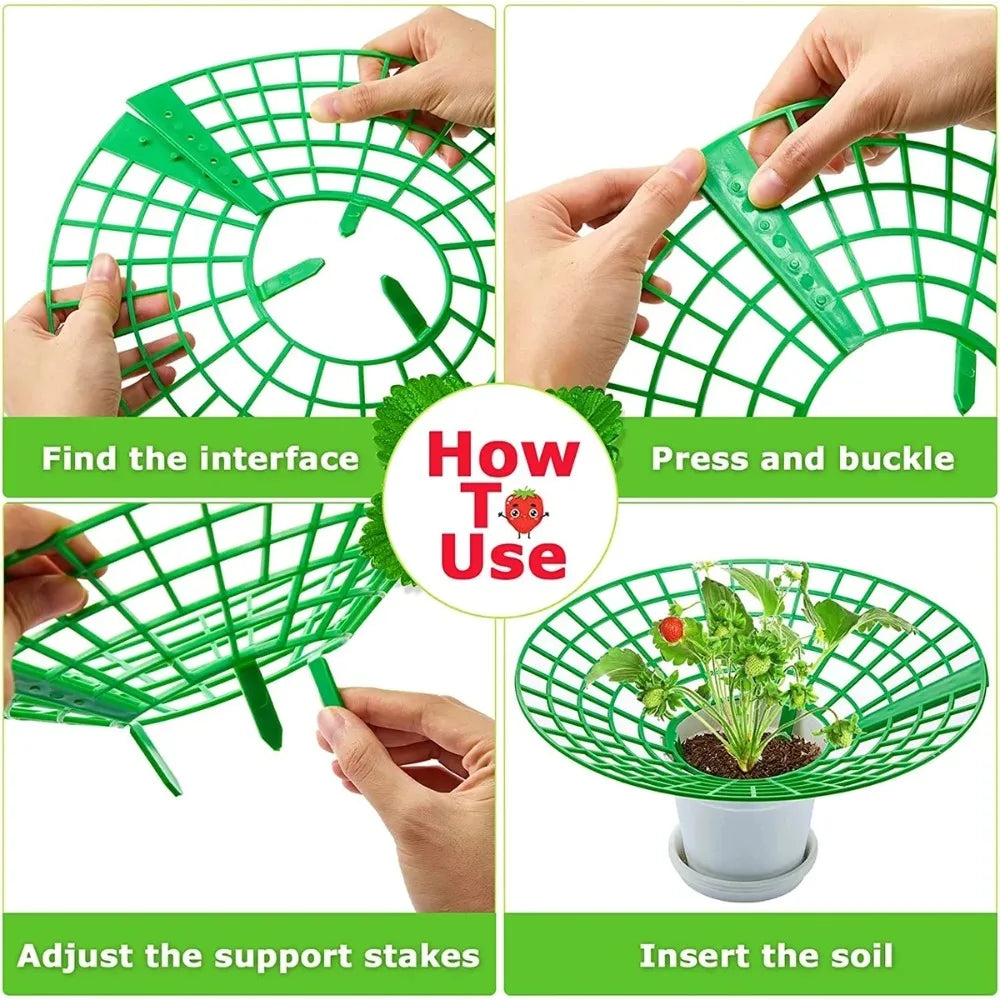 Strawberry Plant Supports 3-Leg Growing Racks – 5, 10 or 20 Pcs