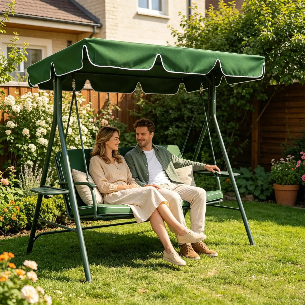 Porch Swing Canopy Replacement | UV-Resistant Sun Shade Cover