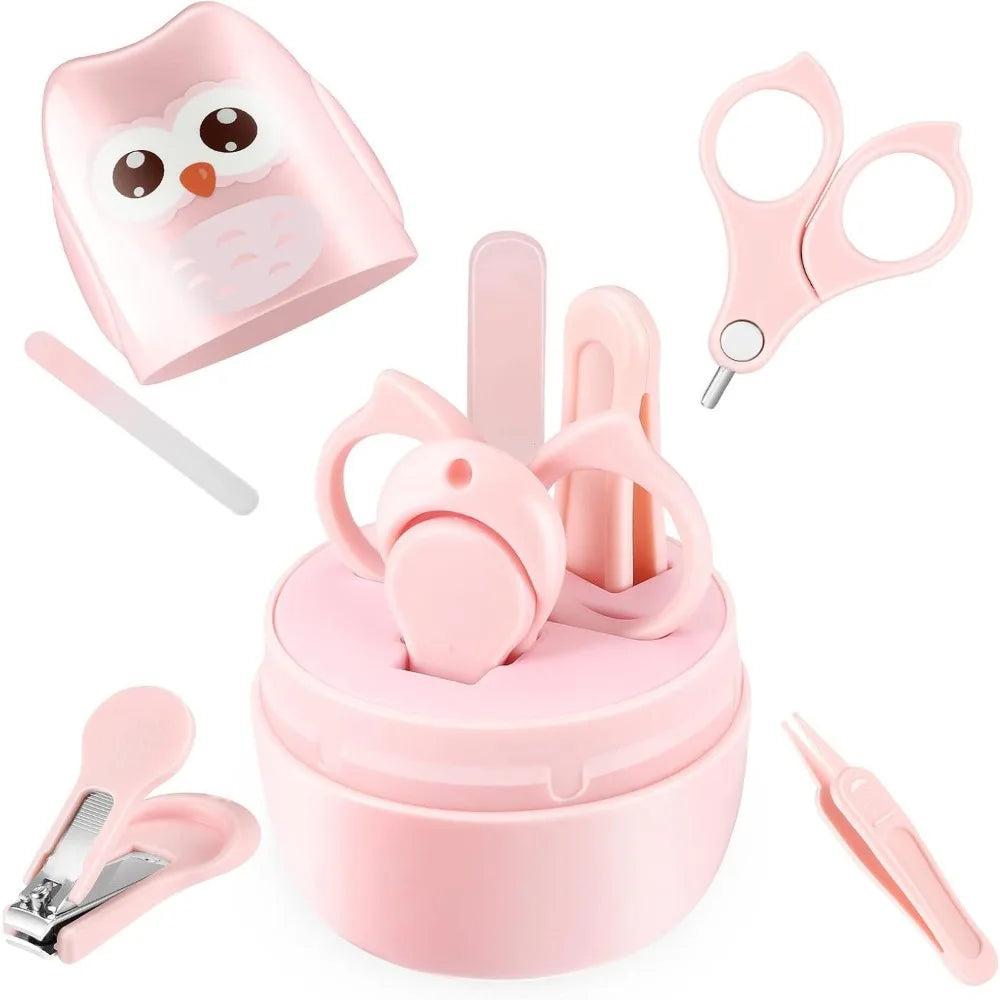 Owl Baby Nail Kit – 5-in-1 Safety Manicure Set with Case