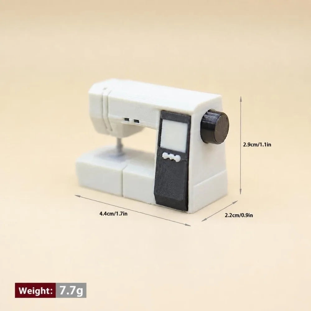 Miniature Dollhouse Sewing Machine Model – Realistic Accessory