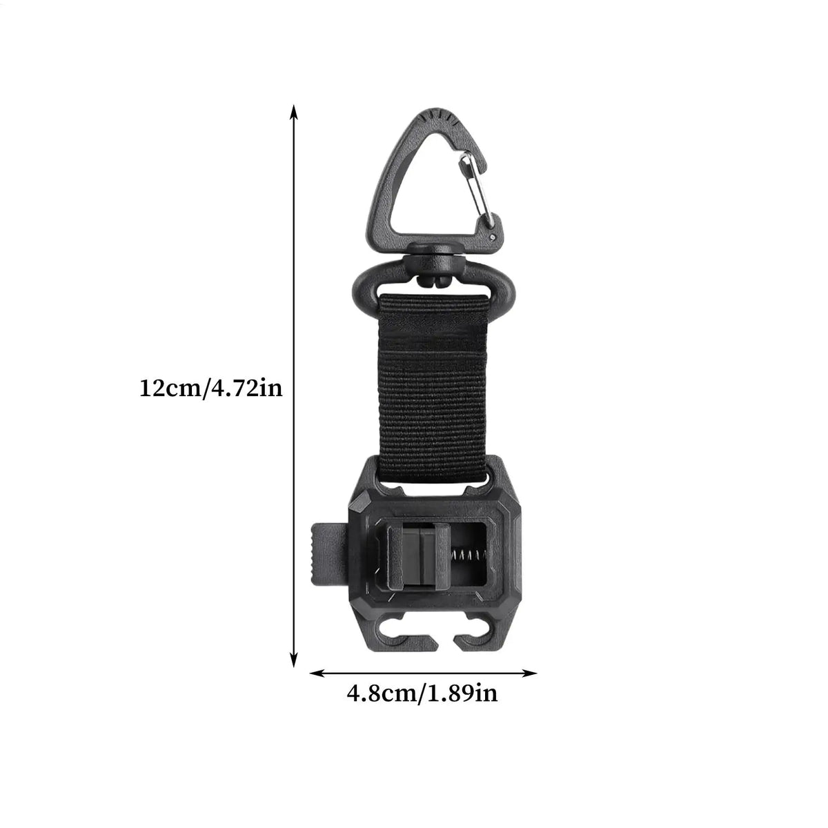 Wearable Fishing Rod Holder Clips with Adjustable Strap