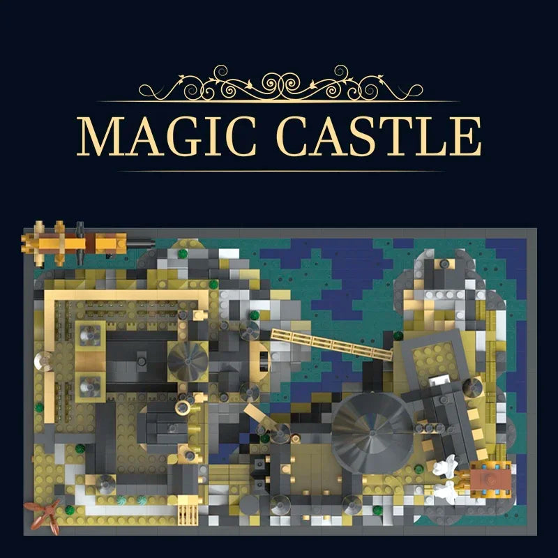 Medieval Magic Castle DIY Block Model Set | Adult Miniature Kit