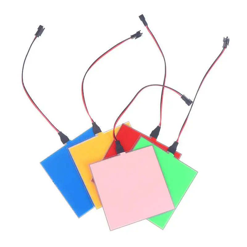 12V Flexible EL Electroluminescent Sheet 10x10cm Cuttable DIY