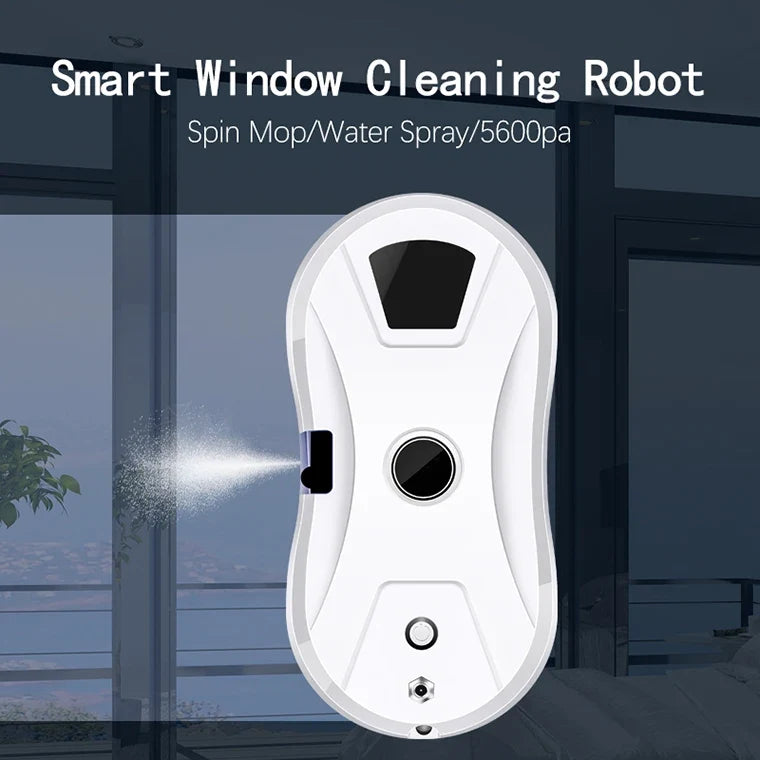 W14S Robot Window Cleaner – Auto Water Spray & Remote Control