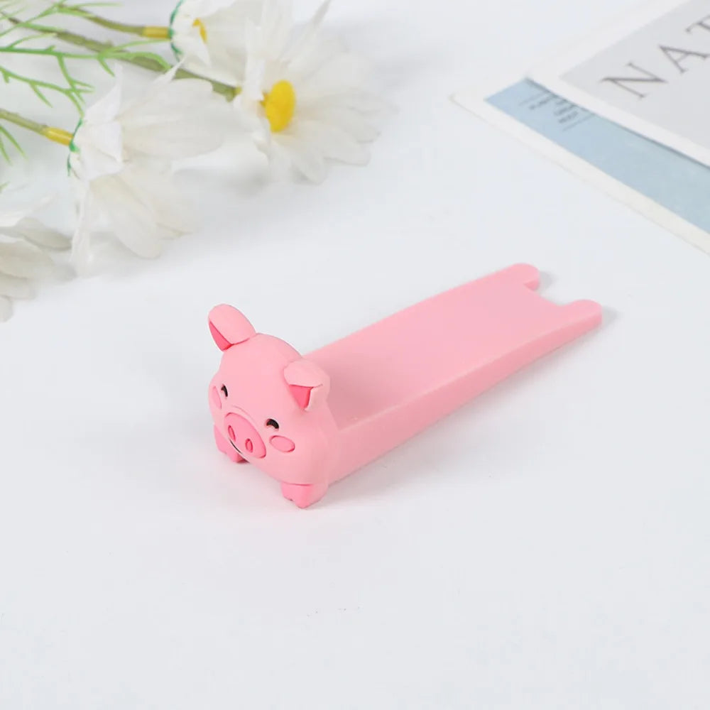 Cartoon Silicone Door Stopper – No-Drill Floor Door Block