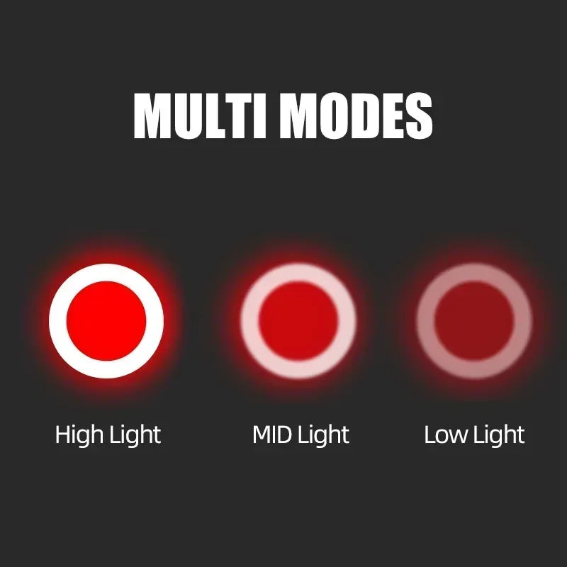 LED Bicycle Tail Light USB Rechargeable Waterproof Bike Rear Lamp