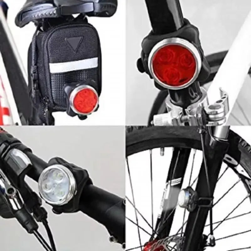 BUCKLOS USB Rechargeable Bike Light – LED Headlight & Taillight