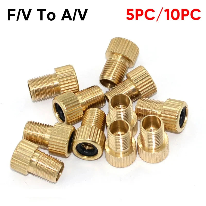Presta to Schrader Valve Adapter for MTB & Road Bikes 5/10 Pcs