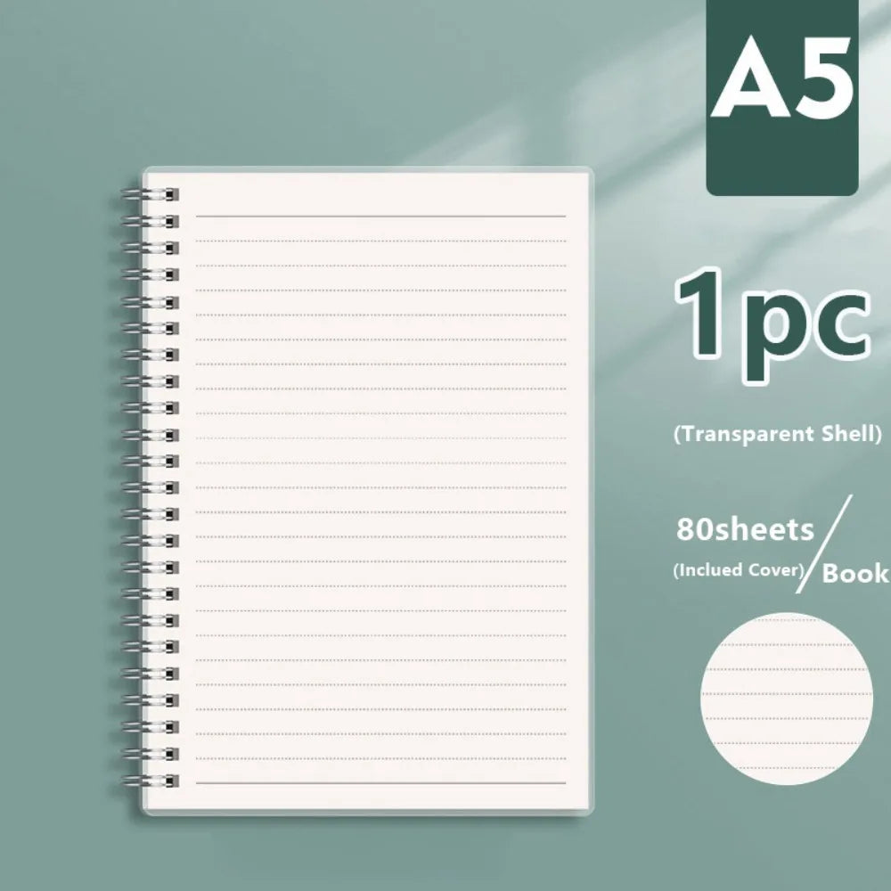 Spiral Coil Notebook A4/A5/A6/B5 – Grid, Blank & Lined