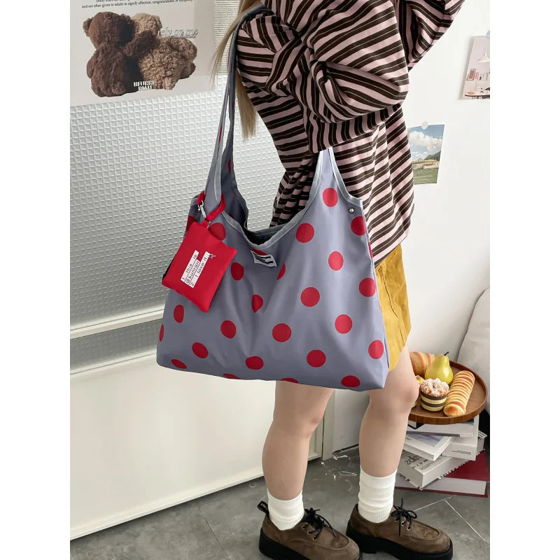 Polka Dot Double-Sided Crossbody Bag | Korean Shoulder Bag