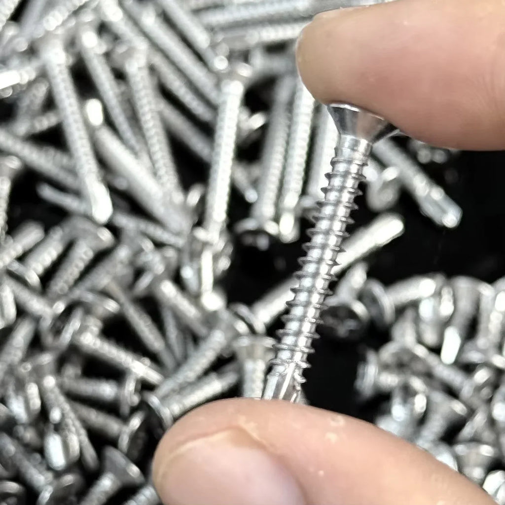 M4.2 Stainless Steel Self-Tapping Screws Flat Head 50/200PCS
