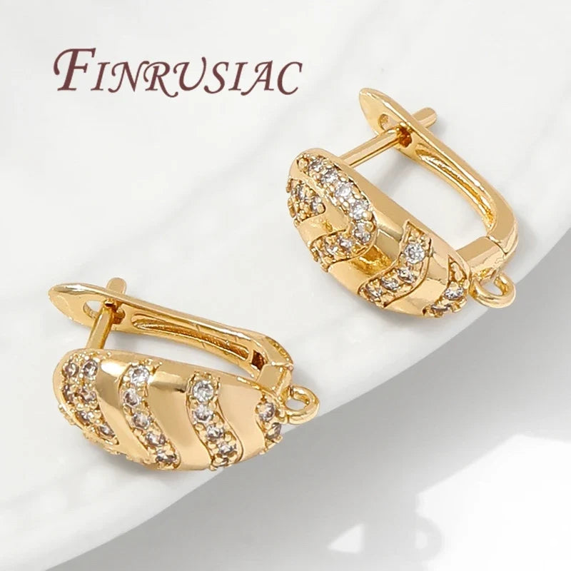18K Gold Plated Earring Hook Clasps | DIY Jewelry Findings