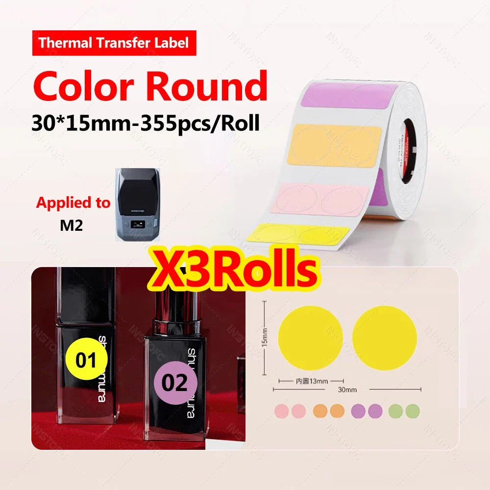 Niimbot M2/M3/B32/Z401 Waterproof Cable Wire Label Stickers