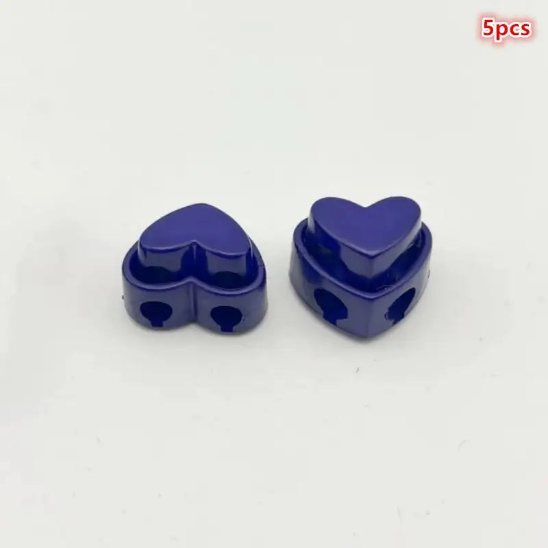 5pcs Heart-Shaped Cord Locks Spring Toggle Stoppers – 5 Pack
