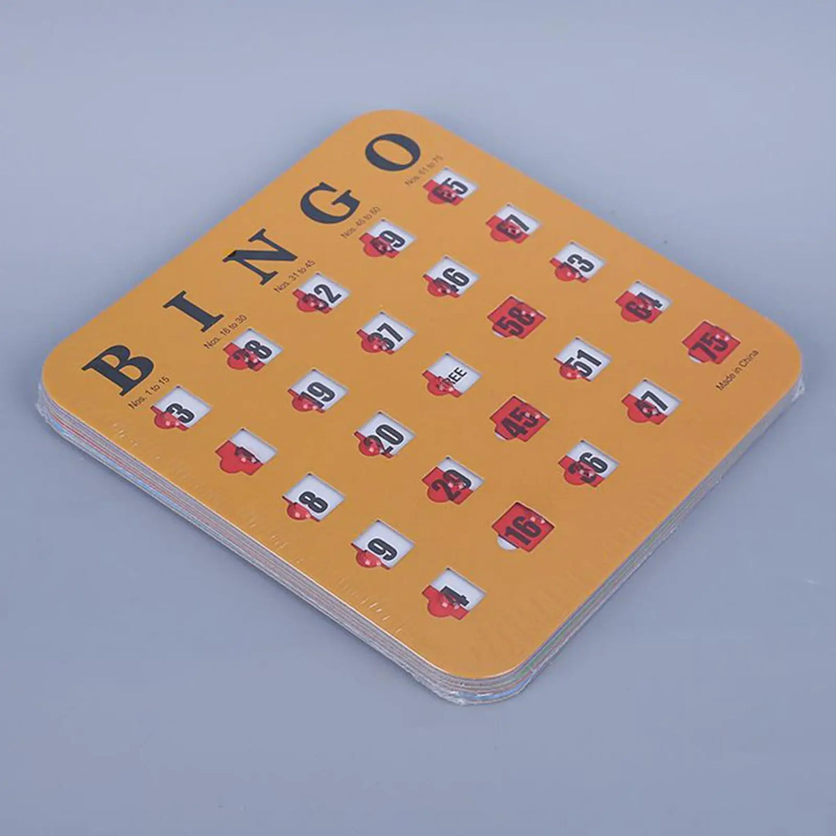 5-Pack Sliding Bingo Cards with Sliders | Party Game Set