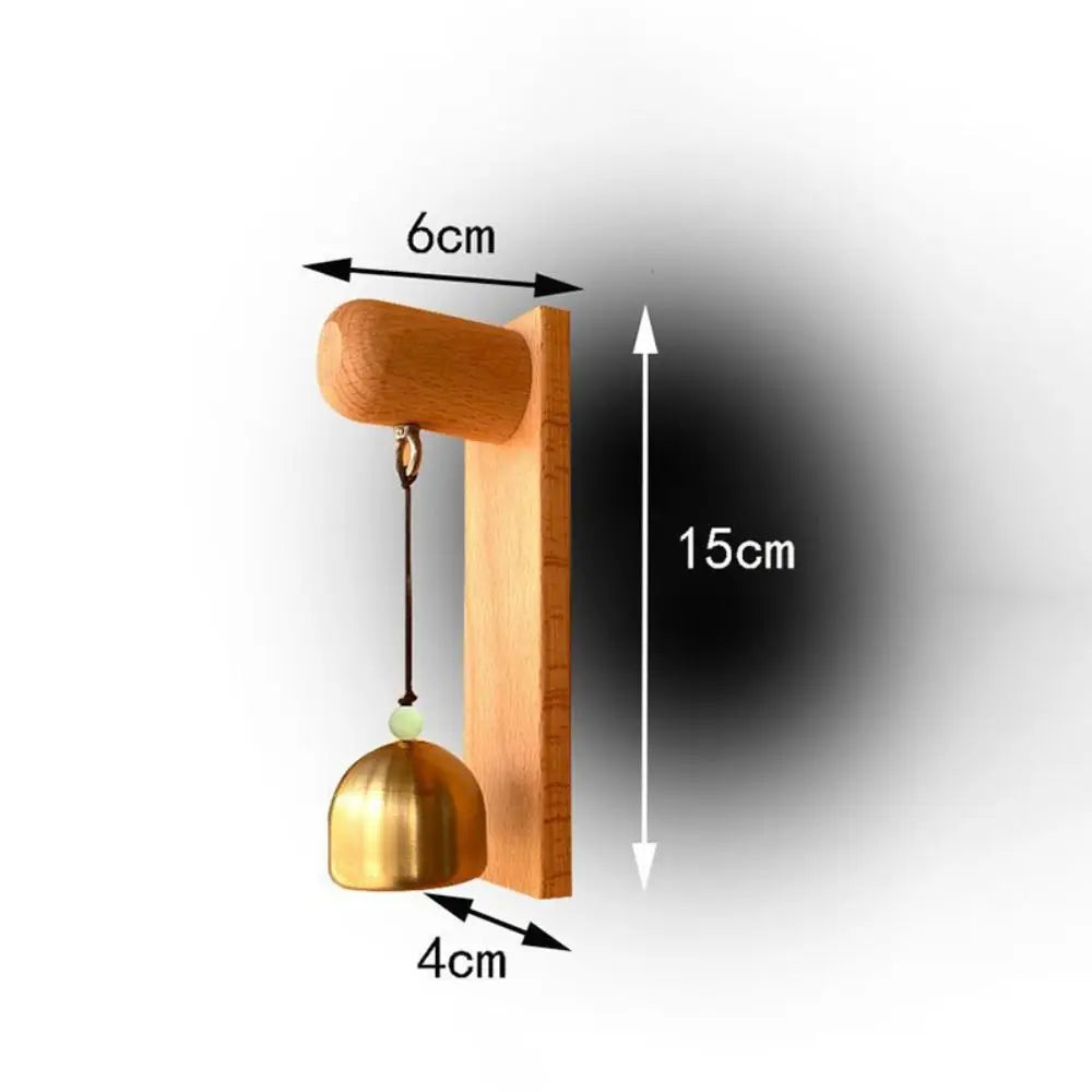 Wooden Door Bell Wind Chime – Self-Adhesive Shopkeeper Bell