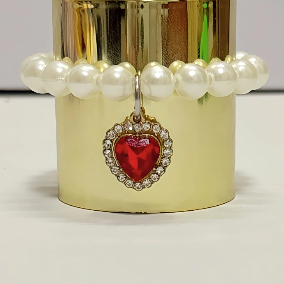 Pearl Gemstone Necklace for Labubu Dolls – 15/17cm Collar