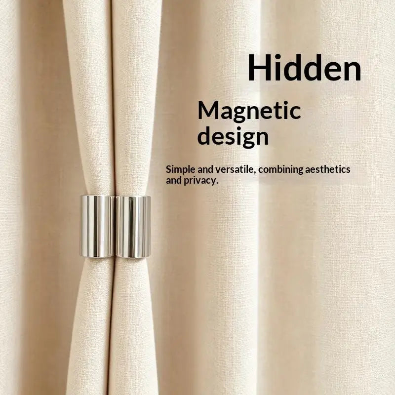 Magnetic Curtain Buckle Clips No-Drill Strong Grip – 1 Pair