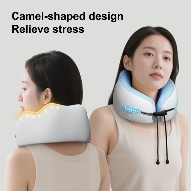 Memory Foam U-Shaped Travel Neck Pillow – Washable & Portable