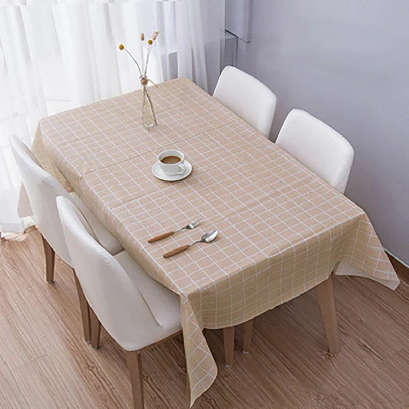 PEVA Waterproof Plaid Tablecloth 137x90cm | Party & Picnic