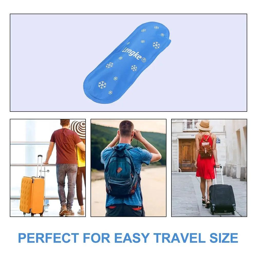 3-Pack Reusable Travel Gel Ice Packs – Compact Cold Cooling Bag