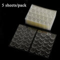 120pcs Double-Sided Nail Glue Stickers for False Nails – 5 Sheets